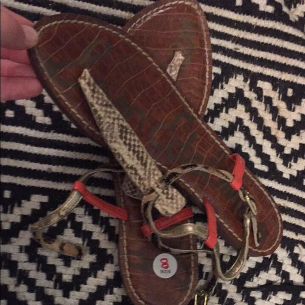 Animal print sandals